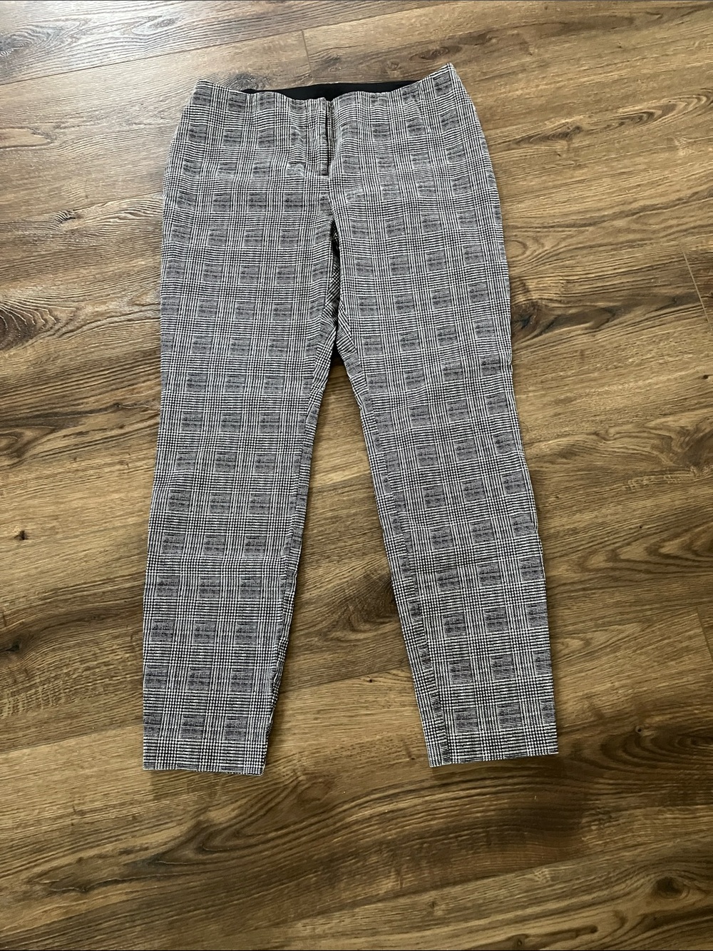 Alfani Black and White Glen Plaid Dress Pants